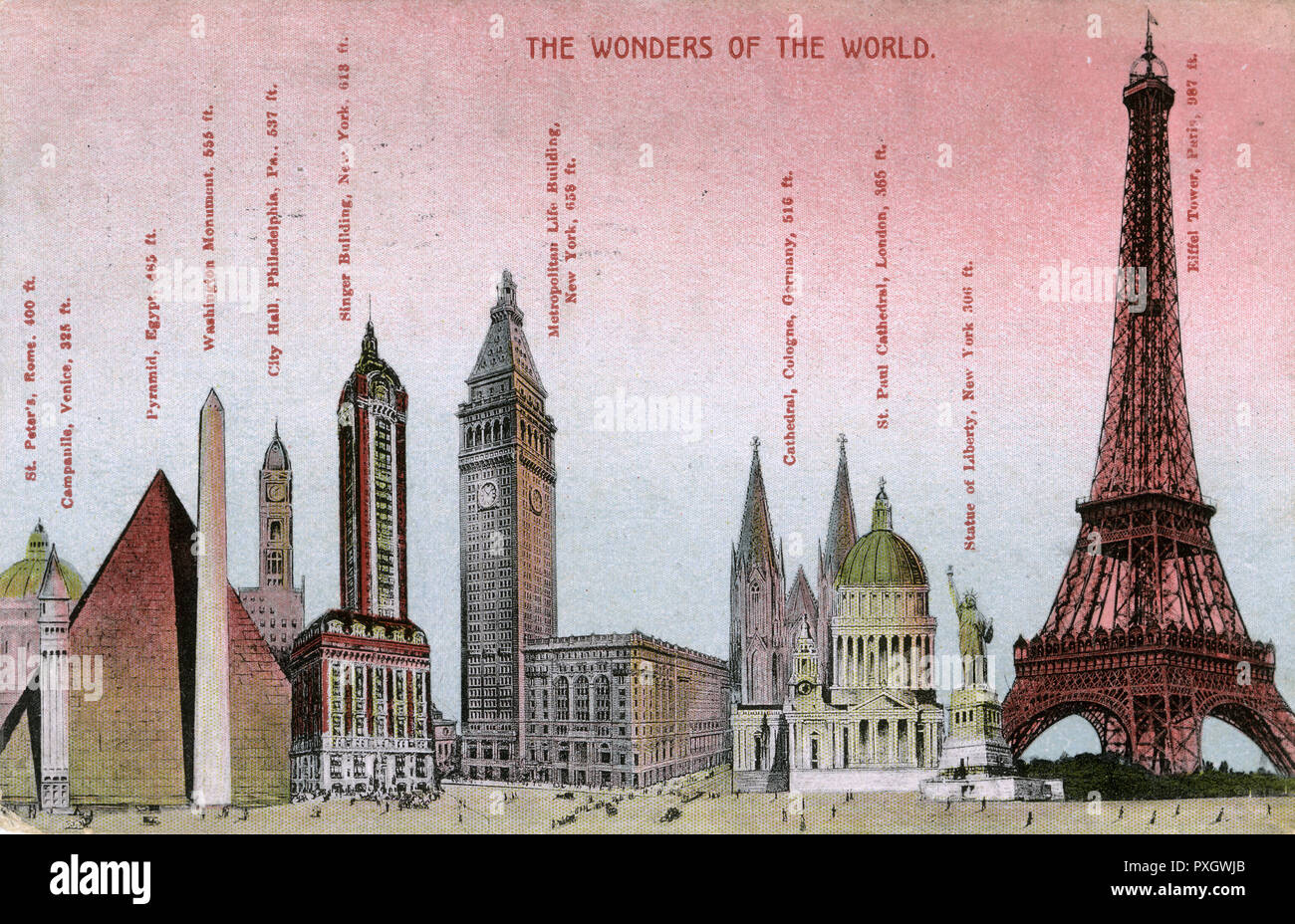 Le meraviglie del mondo Foto Stock