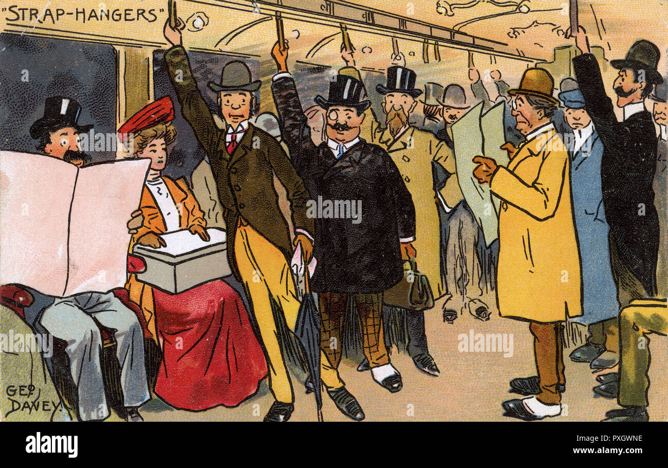 Attaccapanni - linea London Underground District Foto Stock