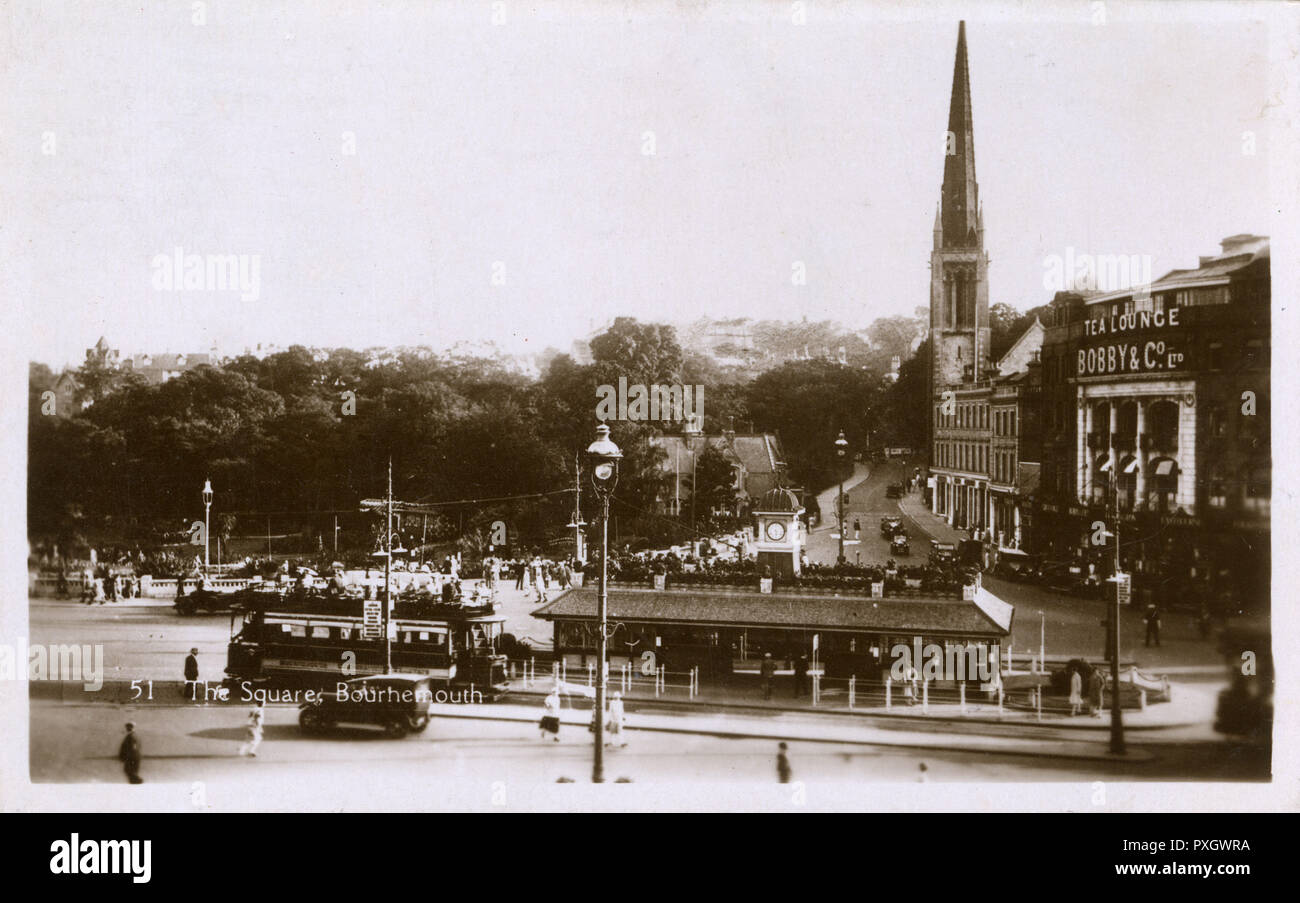 The Square, Bournemouth, Dorset Foto Stock