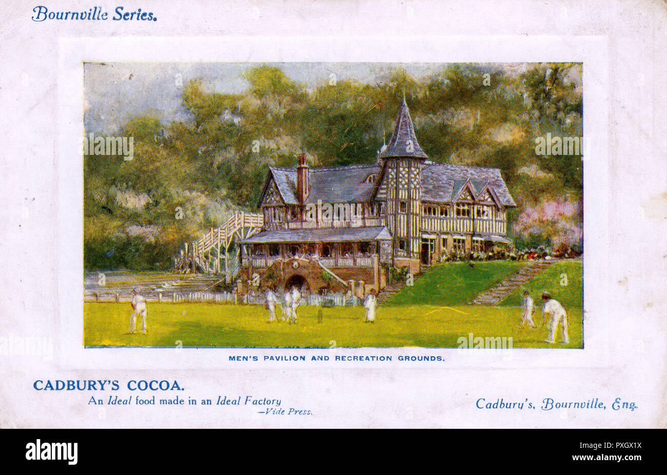 Men's Pavilion & Recreation Grounds, Bournville, Birmingham Foto Stock