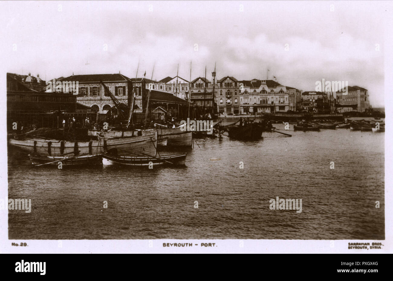 Il Porto di Beirut, Libano Foto Stock