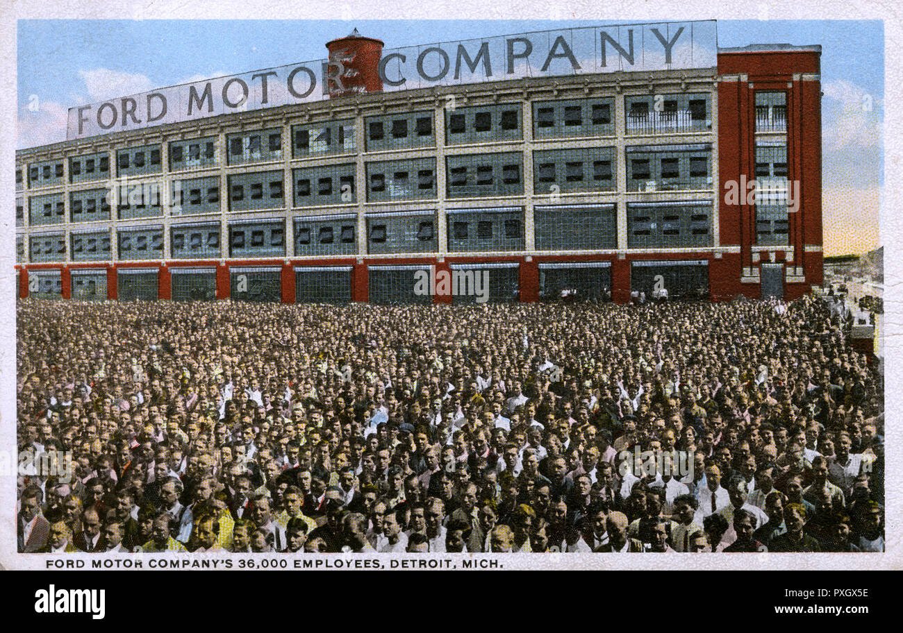 I dipendenti - Ford Motor Company, Detroit, Michigan, Stati Uniti d'America Foto Stock