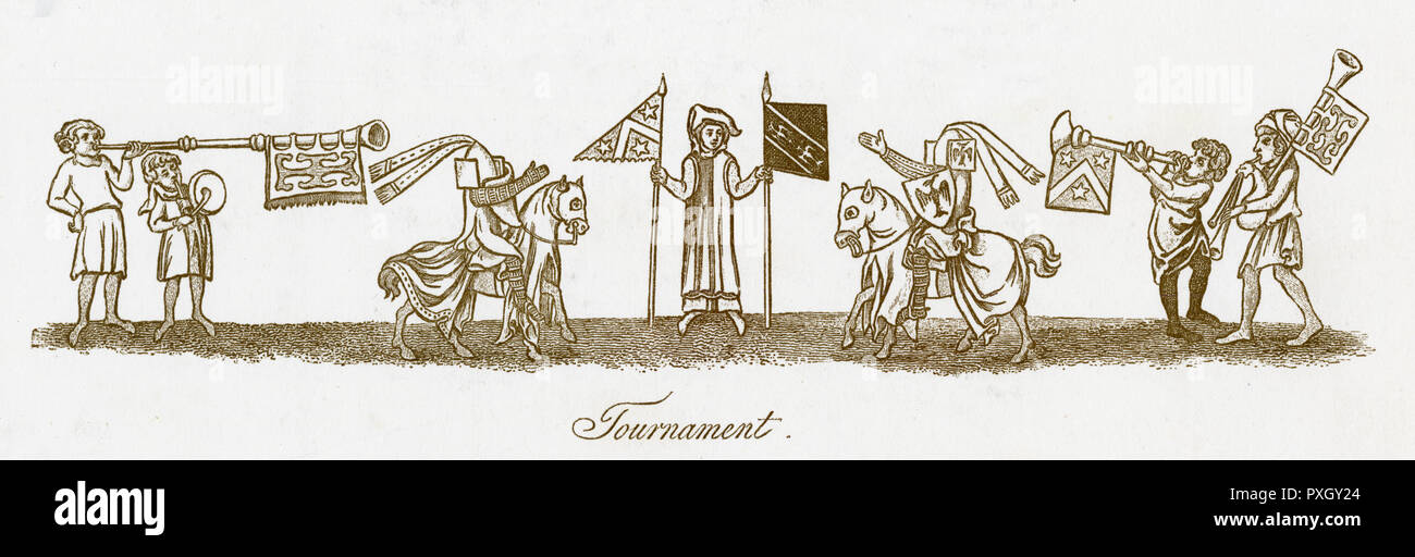 Torneo Medievale Foto Stock