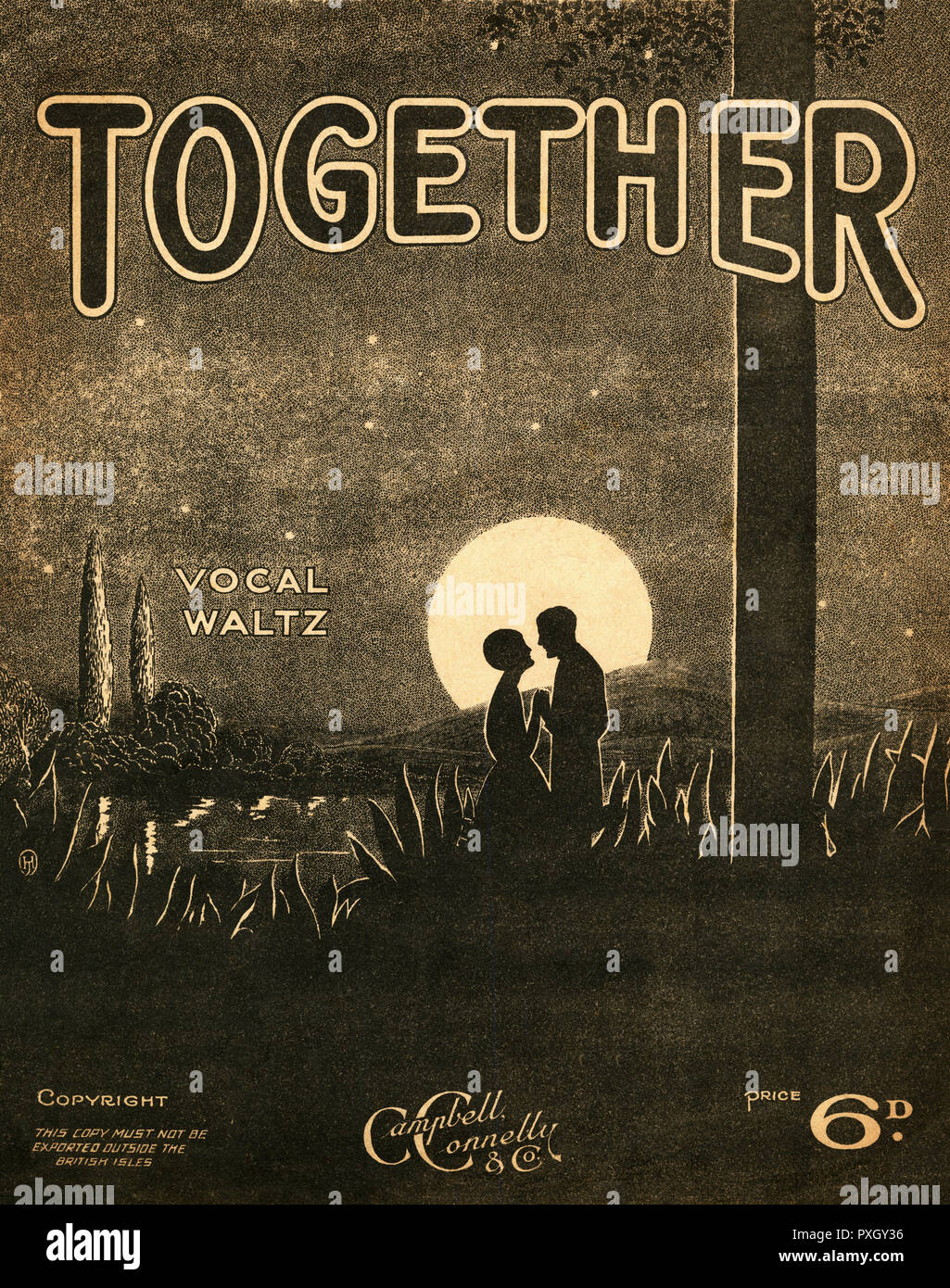 Together - Vocal Waltz - copertina originale del foglio musicale Foto Stock