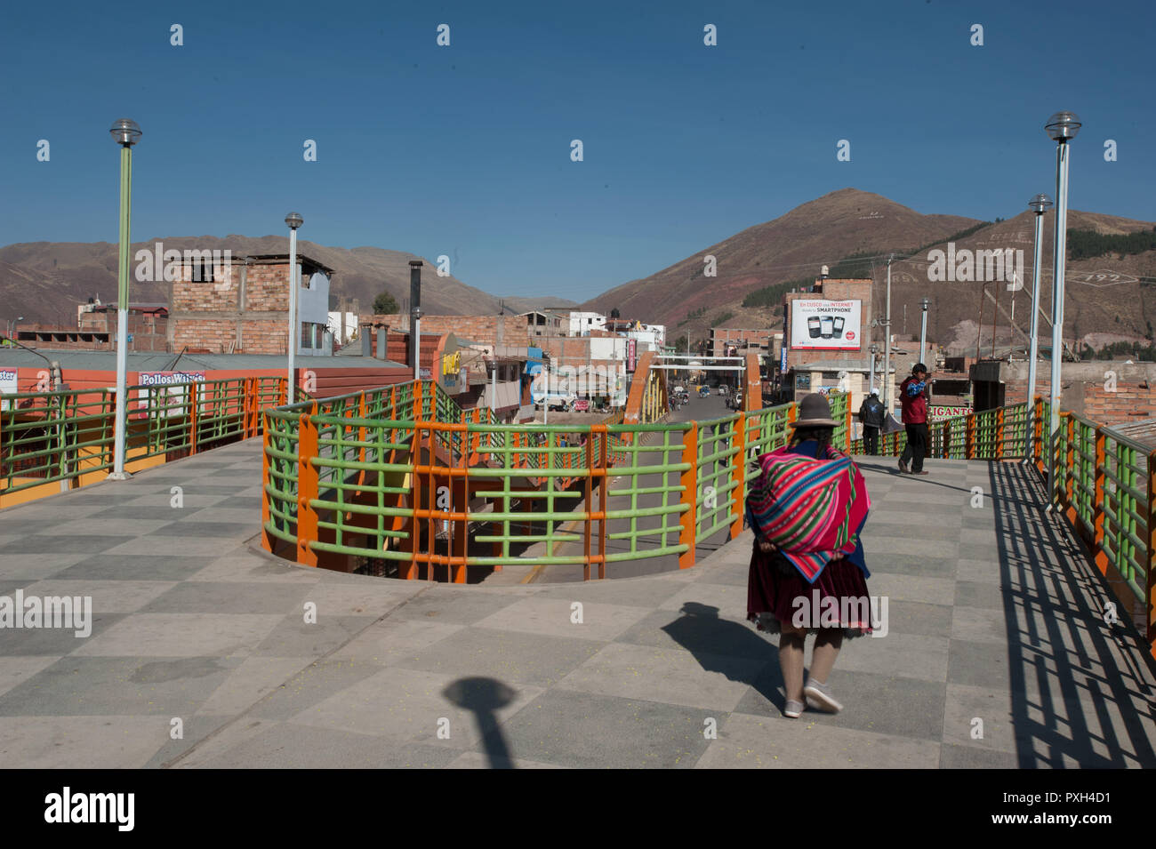 Sicuani, ultimo paese della regione di Cuzco Foto Stock