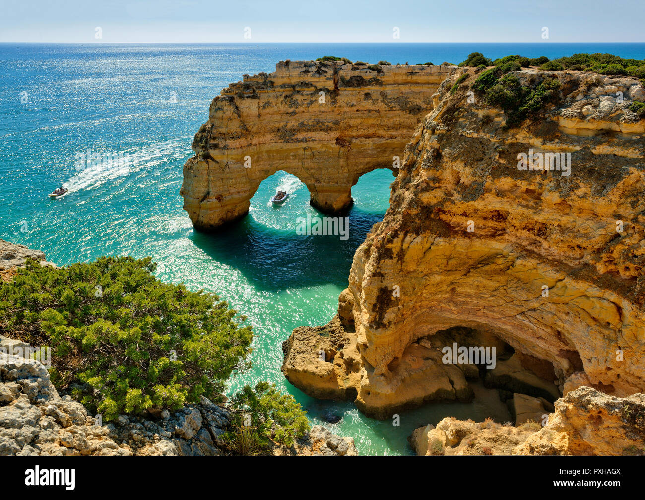Praia da Marinha, Armacao de Pera, Algarve, PORTOGALLO Foto Stock