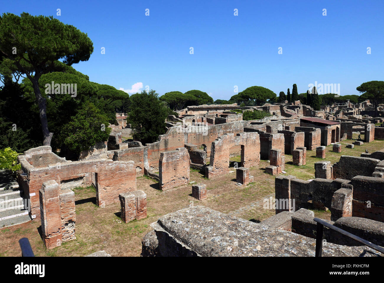Ostia Antica, per l'Italia una delle più interessanti e meglio conservati siti archeologici Foto Stock