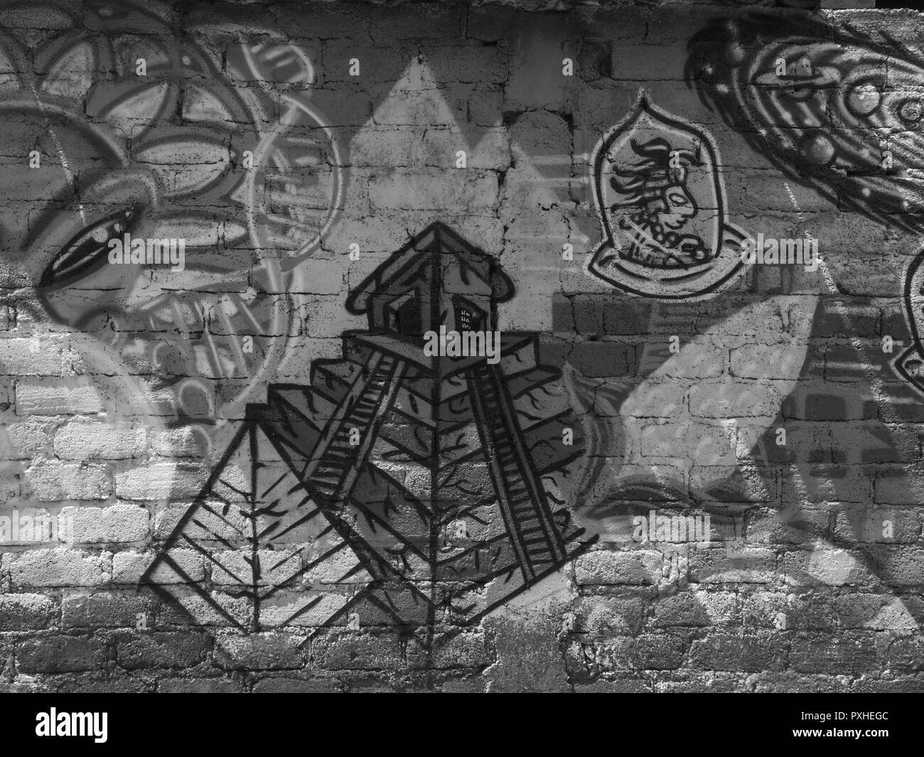 Arte di strada a San Cristobal de las Casas, Messico Foto Stock