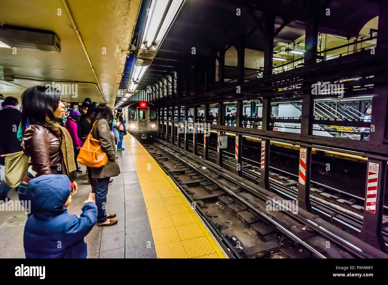 Quattordicesima Strada - Union Square Stazione della Metropolitana Manhattan   New York New York, Stati Uniti d'America Foto Stock