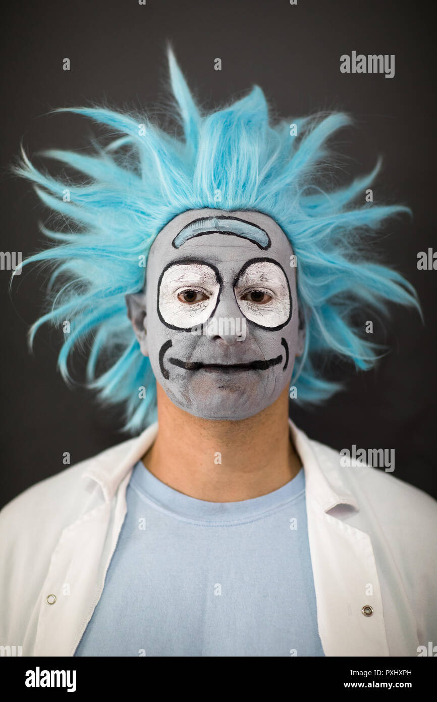 Ventole Cosplay vestirsi come i loro personaggi preferiti alla MCM London Comic Com che ha luogo a Londra centro Excel. Foto Stock