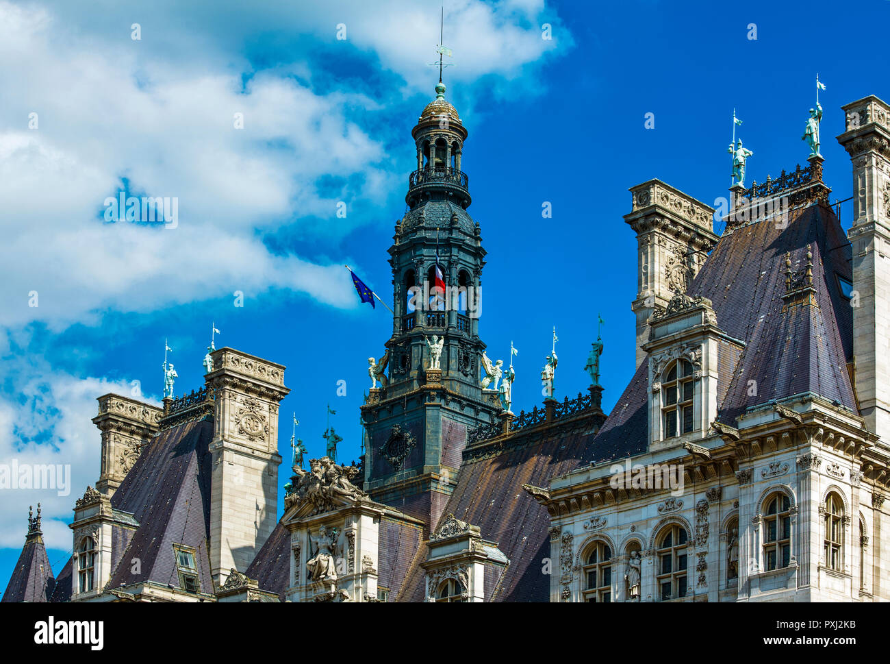 Francia Parigi, Hotel de la Ville, dettaglio Foto Stock