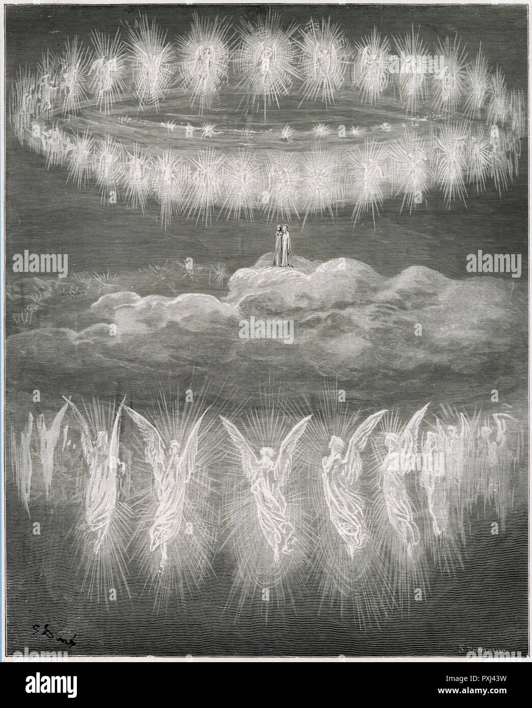 DANTE/ANGELI/PARADISO Foto Stock