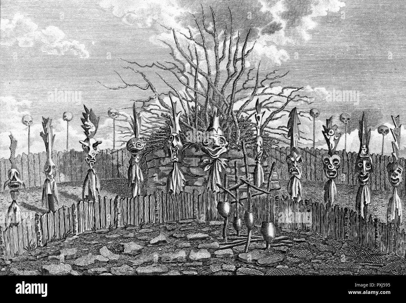 CAMPO DI SEPOLTURA DELLE HAWAII Foto Stock