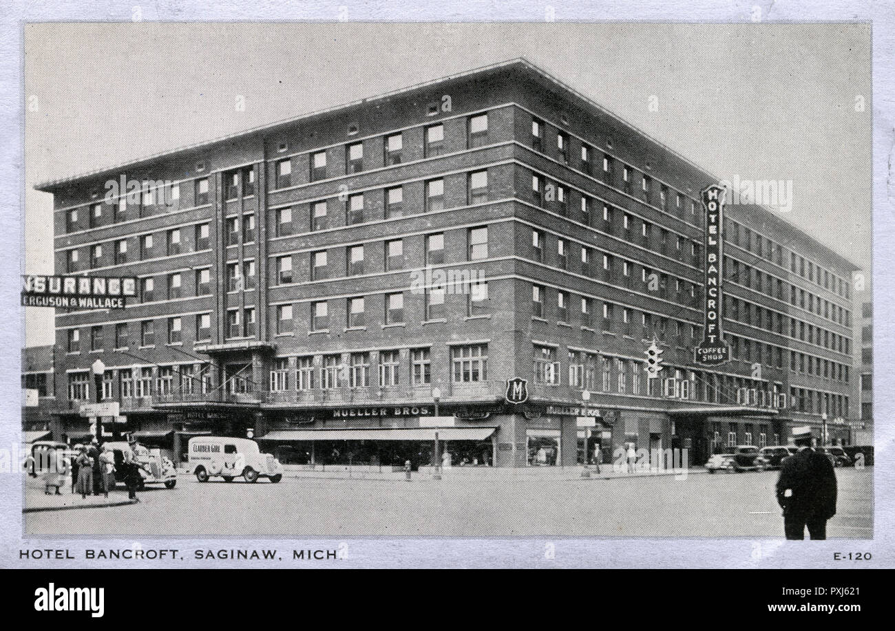 Hotel Bancroft, Saginaw, Michigan, Stati Uniti Foto Stock
