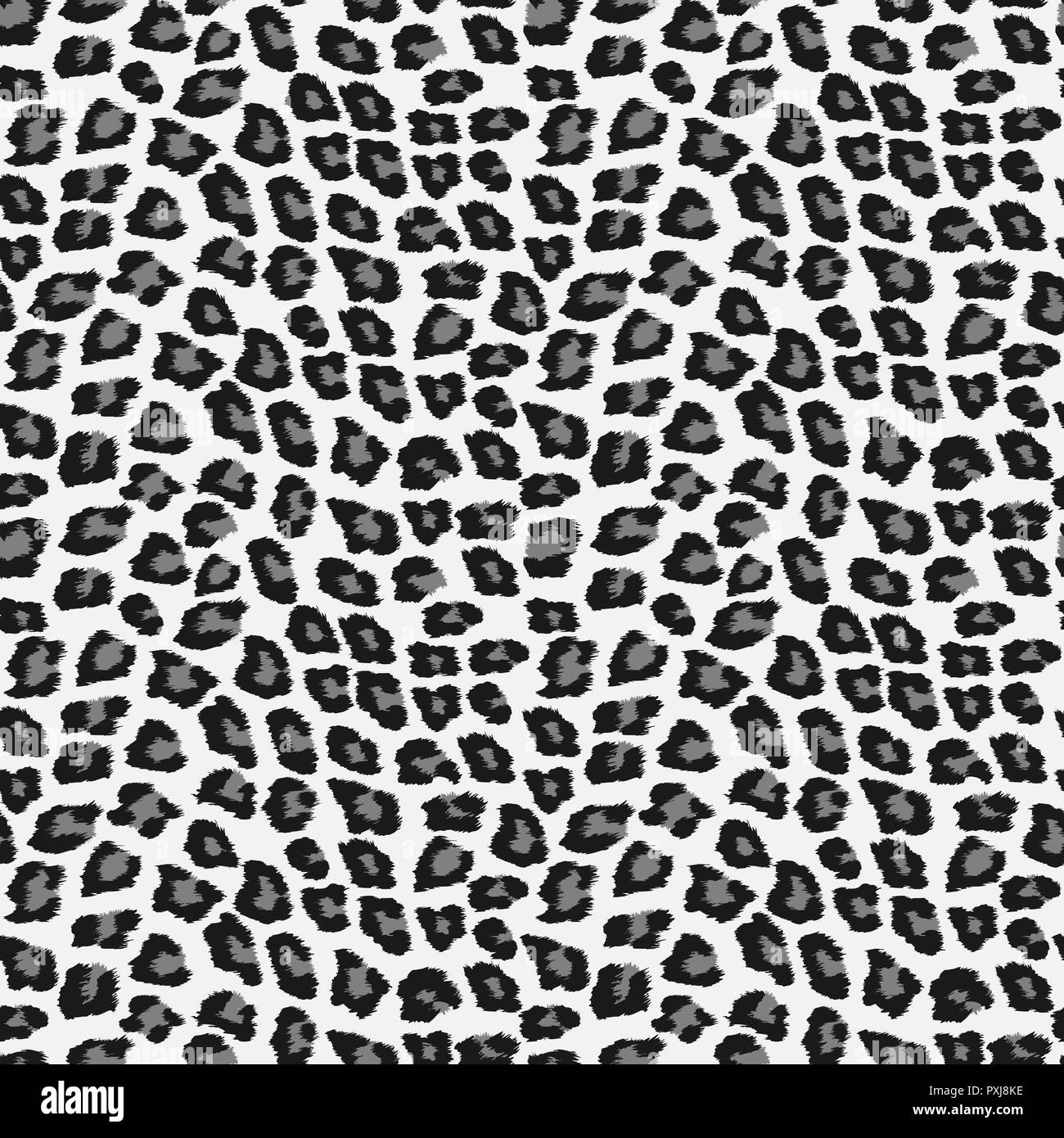 Modello senza cuciture con pelle di leopardo. Stampa di animale Illustrazione Vettoriale