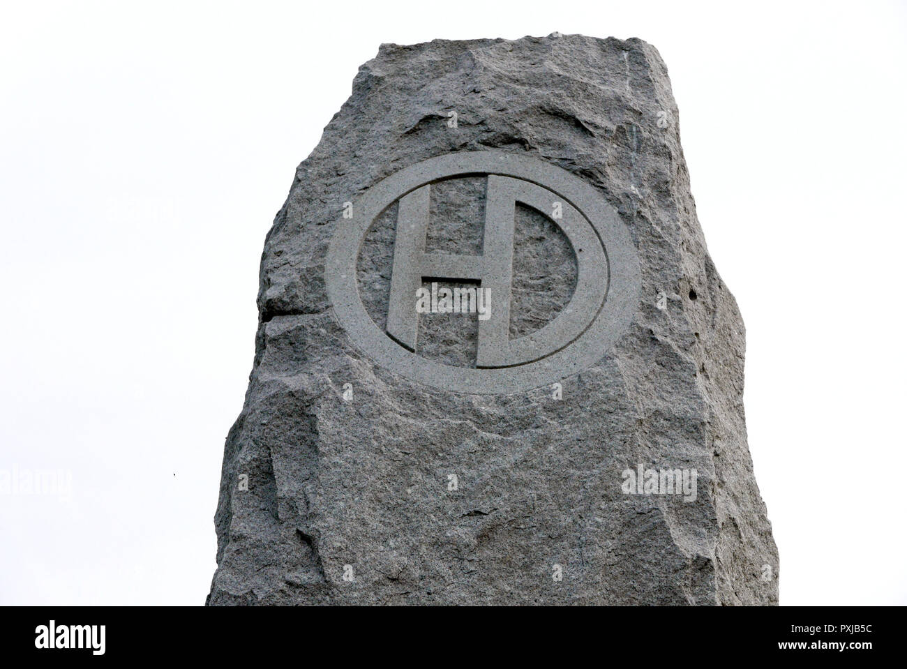 Saint-Valery-en-Caux, 51st Highland Division memorial WW II, Seine-Maritime, in Normandia, Francia, Europa Foto Stock