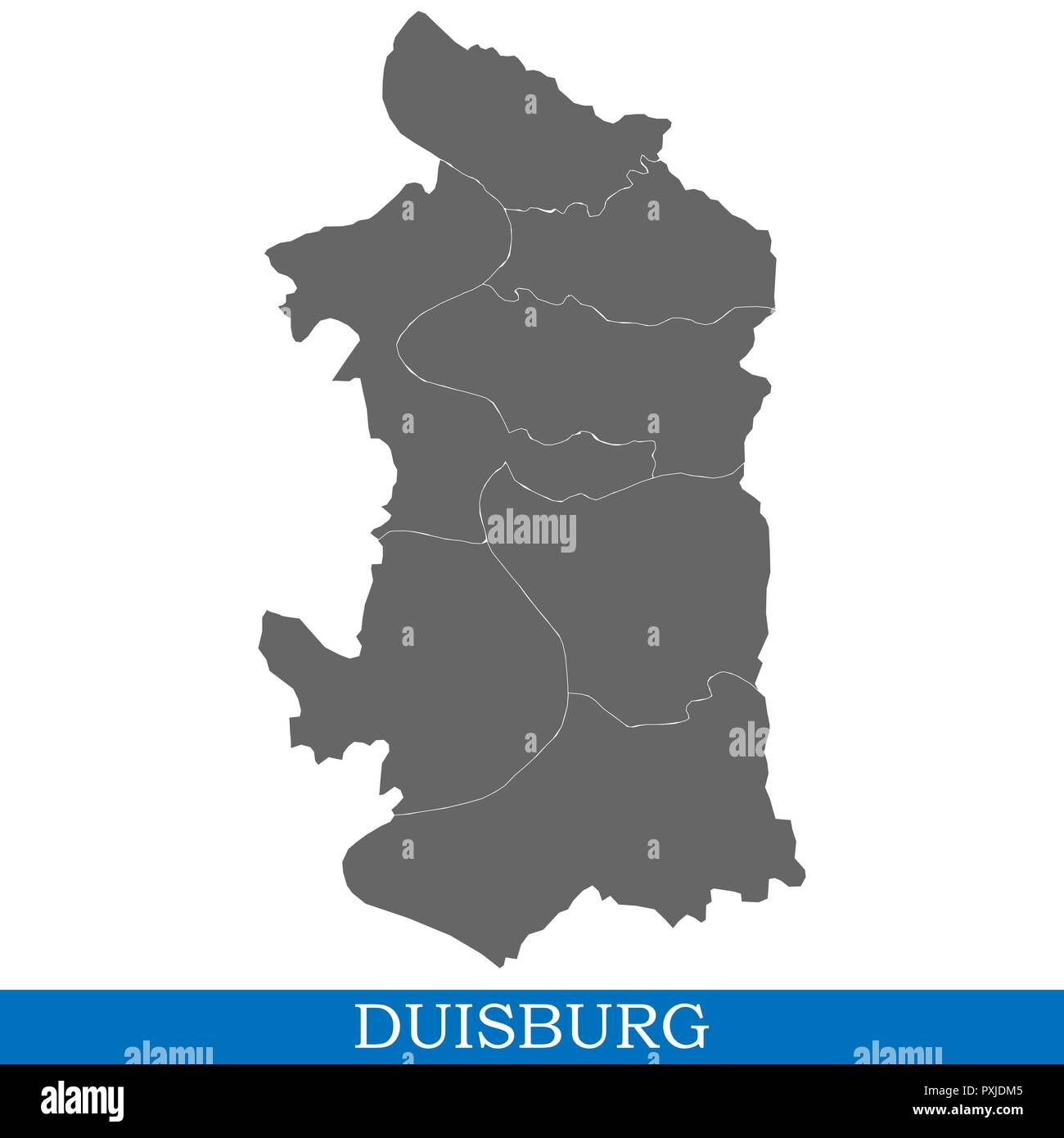 INDIGOS UG - Adesivo per Auto JDM Die Cut Auto OEM - Città Duisburg
