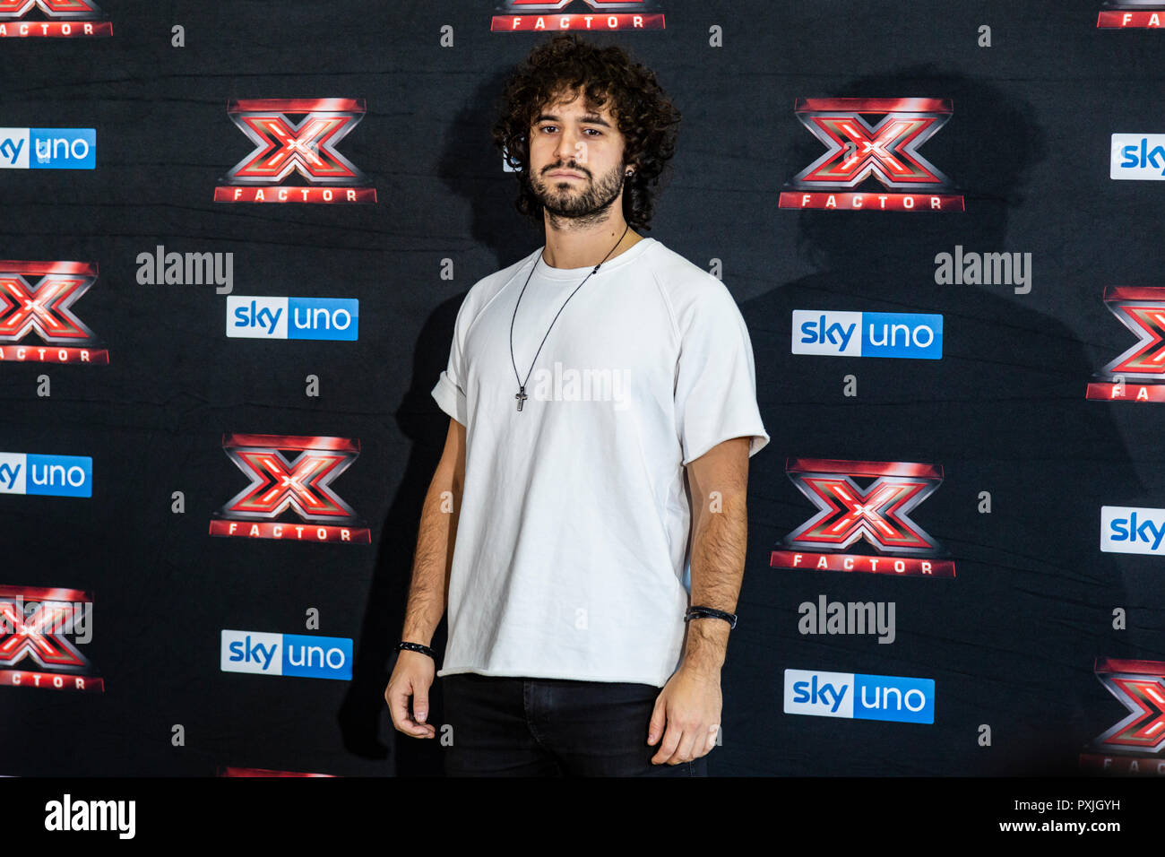 Milano, Italia. 22 ottobre, 2018. X-Factor 12 Live photo call, Milano, Italia Credito: Valeria Portinari/Alamy Live News Foto Stock