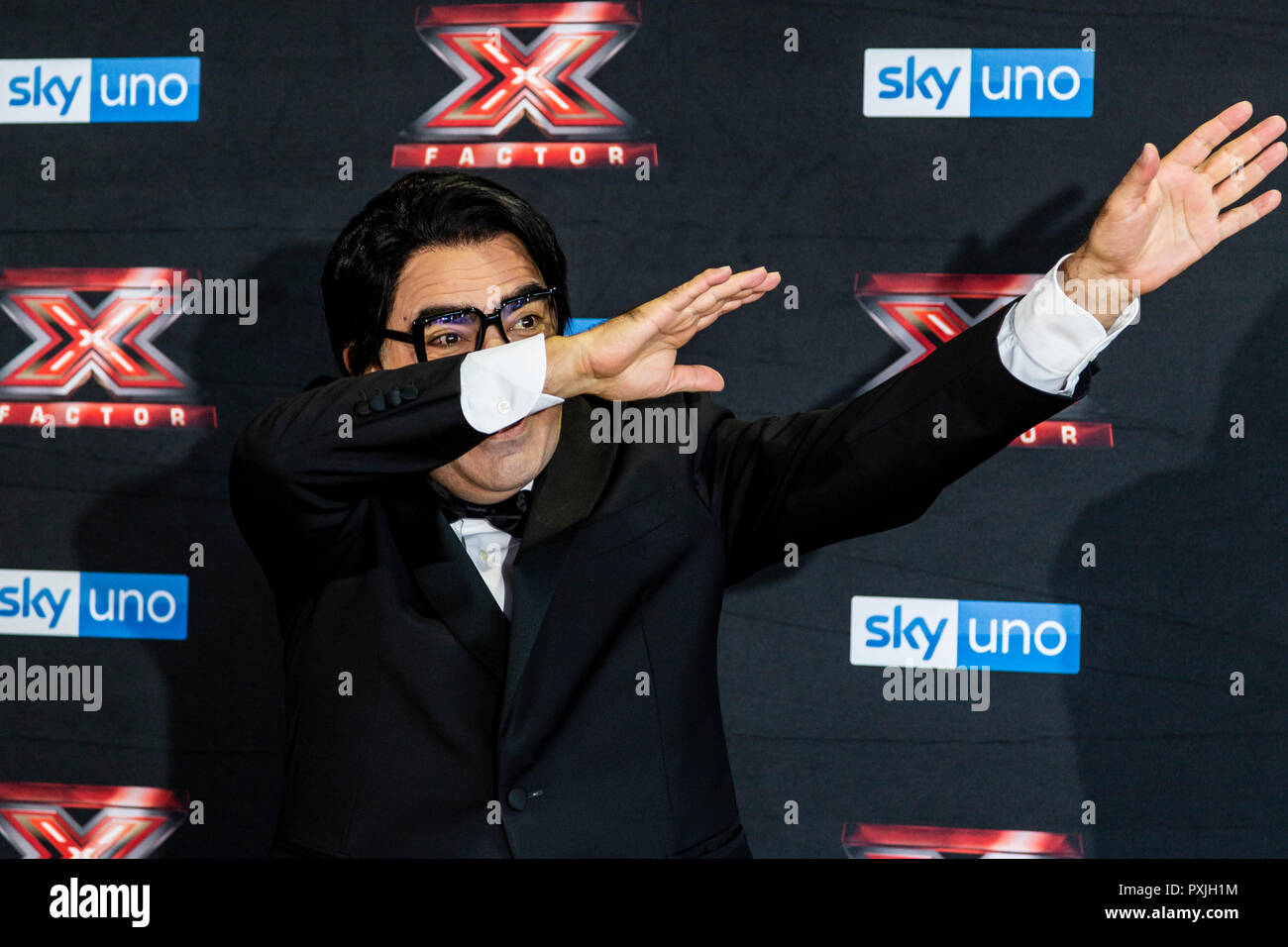 Milano, Italia. 22 ottobre, 2018. X-Factor 12 Live photo call, Milano, Italia Credito: Valeria Portinari/Alamy Live News Foto Stock