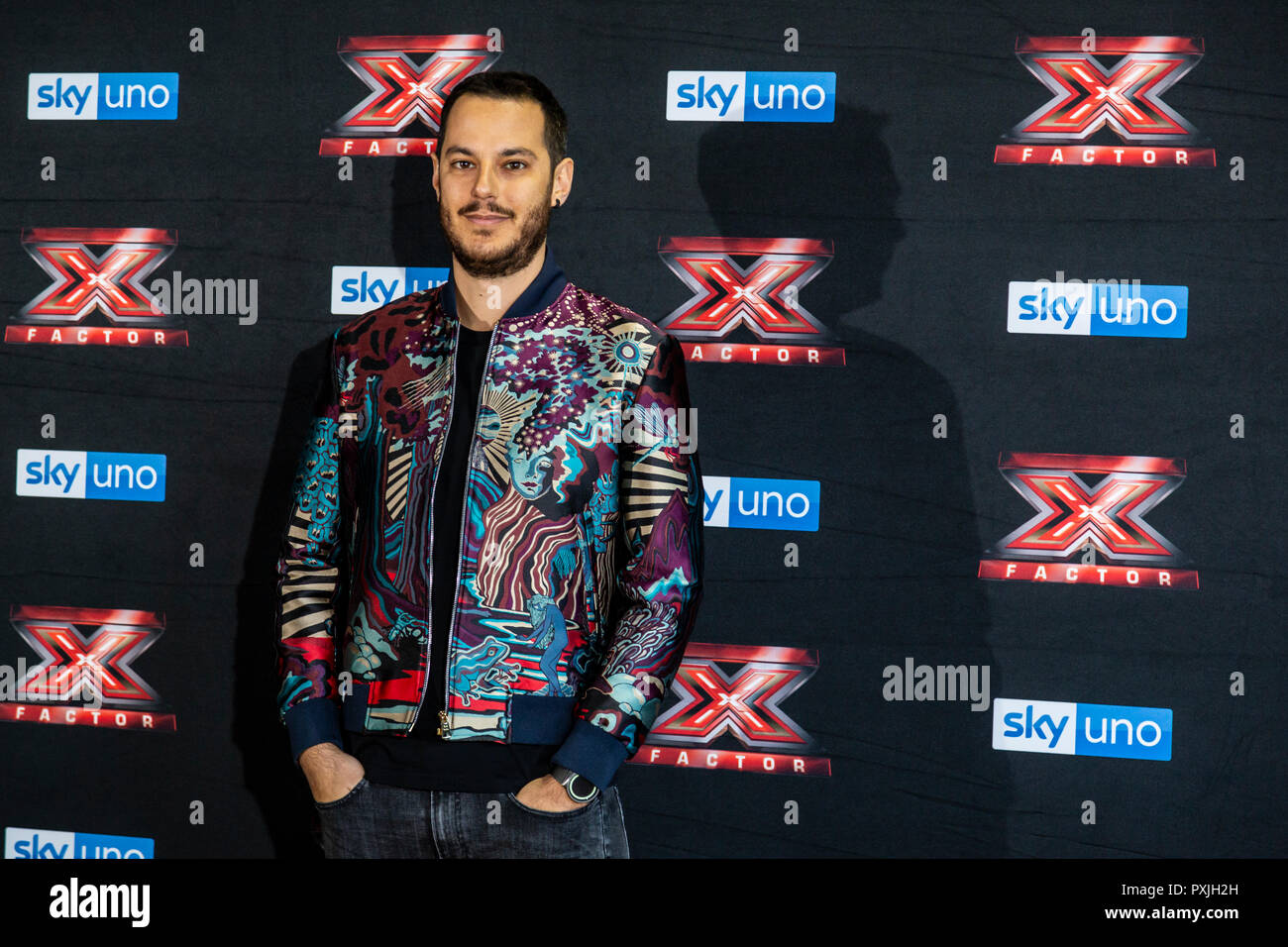 Milano, Italia. 22 ottobre, 2018. X-Factor 12 Live photo call, Milano, Italia Credito: Valeria Portinari/Alamy Live News Foto Stock