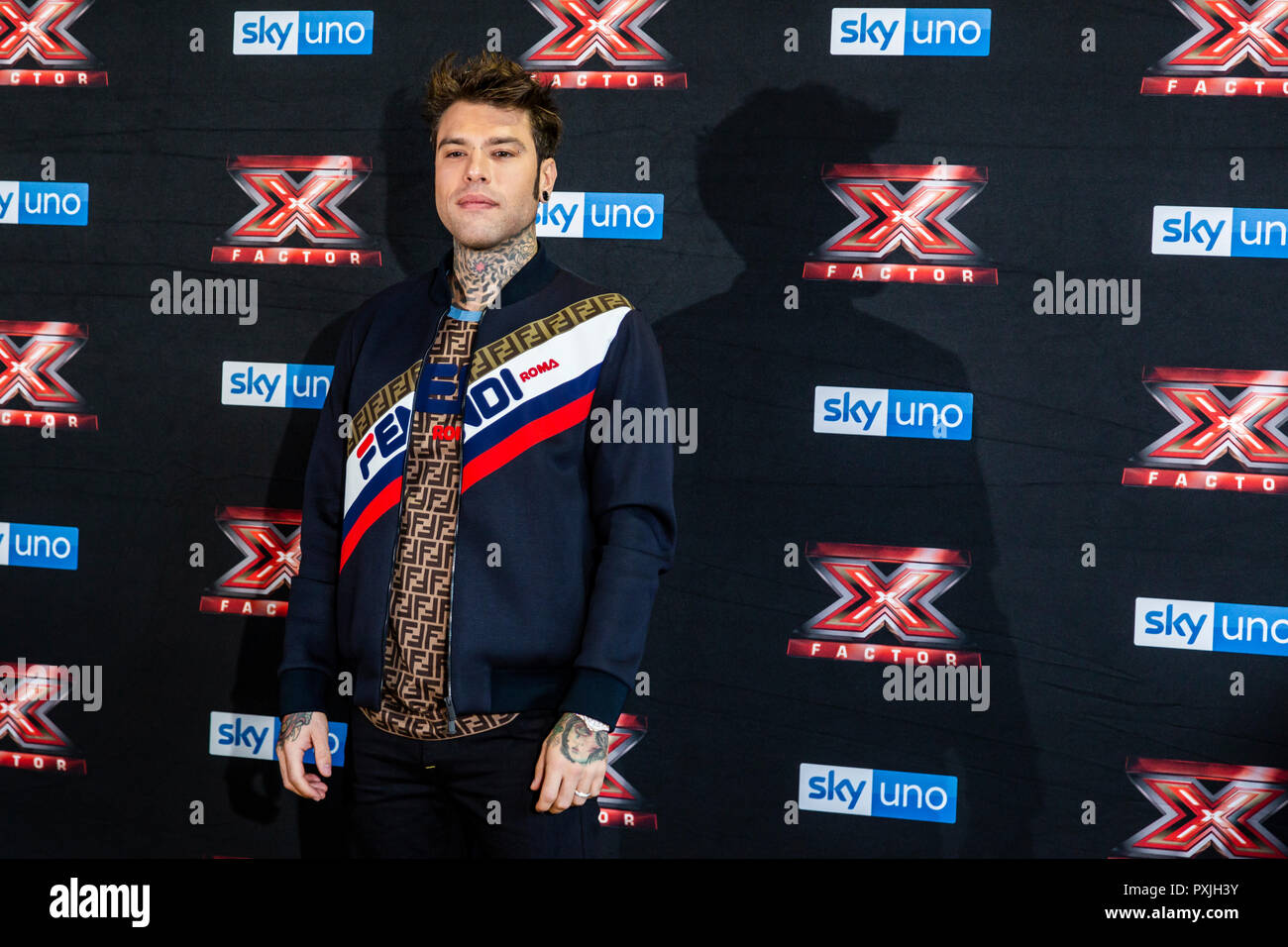 Milano, Italia. 22 ottobre, 2018. X-Factor 12 Live photo call, Milano, Italia Credito: Valeria Portinari/Alamy Live News Foto Stock