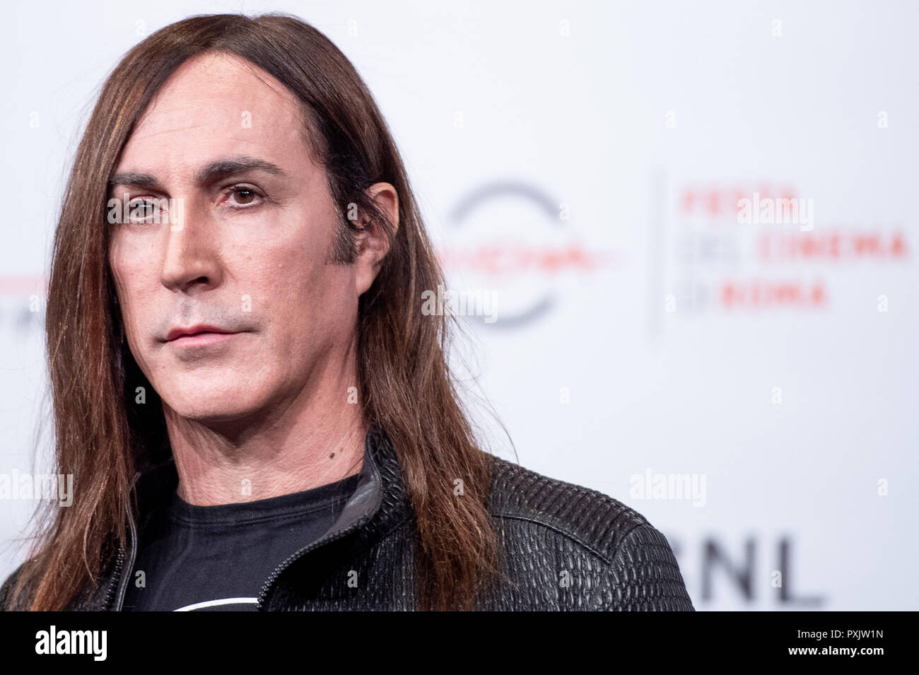 Roma, Italia. 23 ott 2018. Il cantante Manuel Agnelli assiste il 'Noi siamo Afterhours' photocall durante il XIII Roma Film Fest presso Auditorium Parco della Musica su 23 Ottobre 2018.Foto di Giuseppe Maffia Credito: Giuseppe Maffia/Alamy Live News Foto Stock