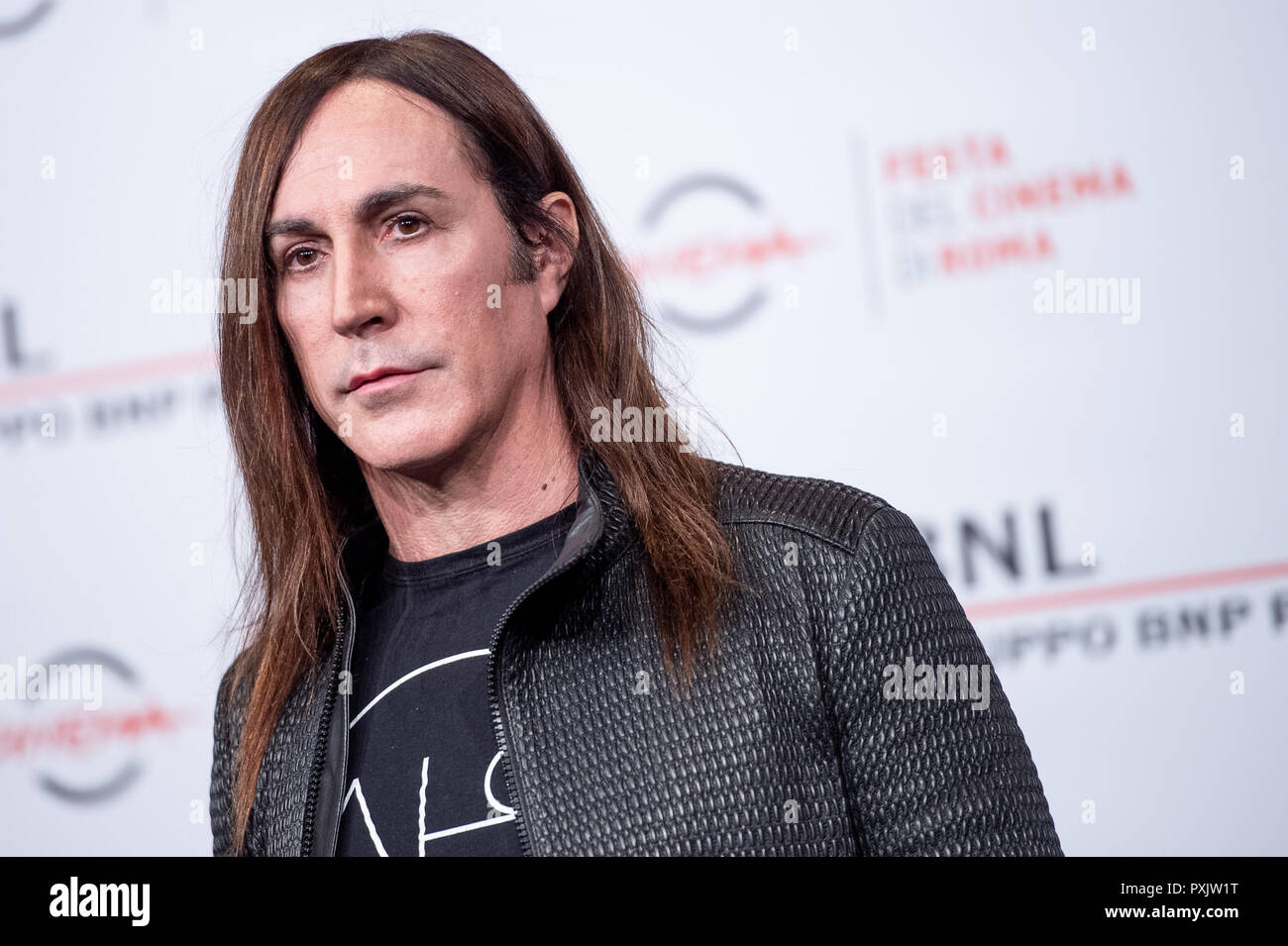 Roma, Italia. 23 ott 2018. Il cantante Manuel Agnelli assiste il 'Noi siamo Afterhours' photocall durante il XIII Roma Film Fest presso Auditorium Parco della Musica su 23 Ottobre 2018.Foto di Giuseppe Maffia Credito: Giuseppe Maffia/Alamy Live News Foto Stock