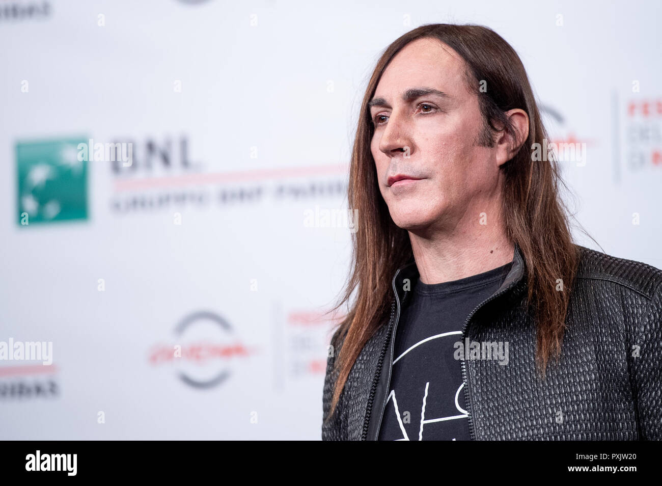 Roma, Italia. 23 ott 2018. Il cantante Manuel Agnelli assiste il 'Noi siamo Afterhours' photocall durante il XIII Roma Film Fest presso Auditorium Parco della Musica su 23 Ottobre 2018.Foto di Giuseppe Maffia Credito: Giuseppe Maffia/Alamy Live News Foto Stock