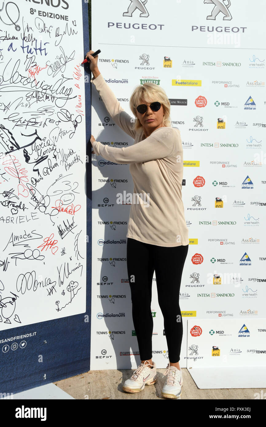 Roma 14 Ottobre 2018 - Foro Italico - Tennis e amici 8° edizione Maria De Filippi Credito: Giuseppe Andidero/Alamy Stock Photo Foto Stock