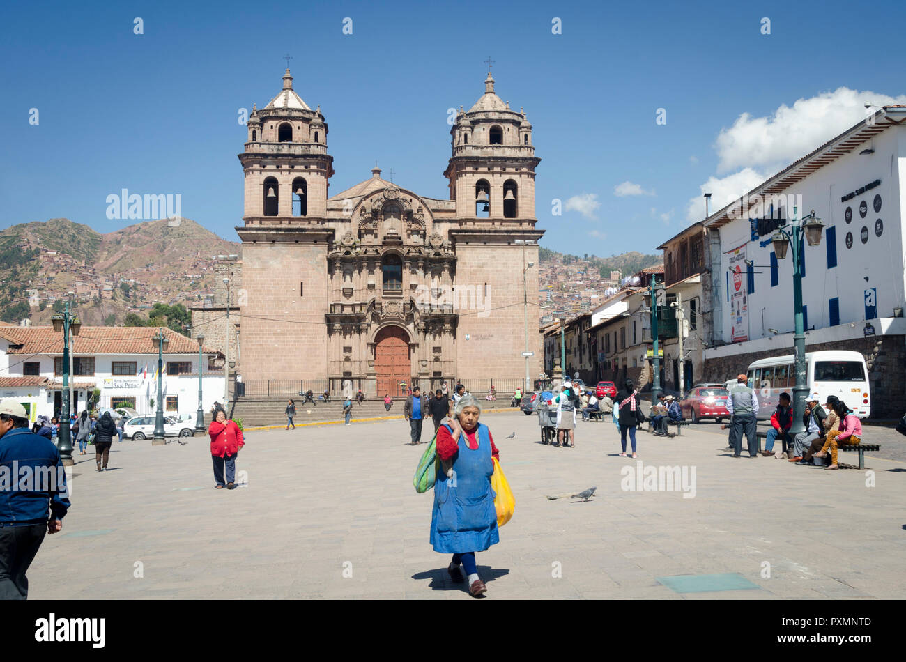La Iglesia de San Pedro, Plazoletta San Pedro, Cuzco, Perù Foto Stock