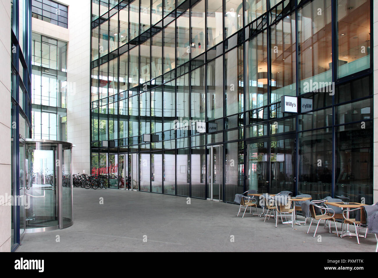 Edificio moderno (Willy-Brandt-Haus a Berlino (Germania). Foto Stock