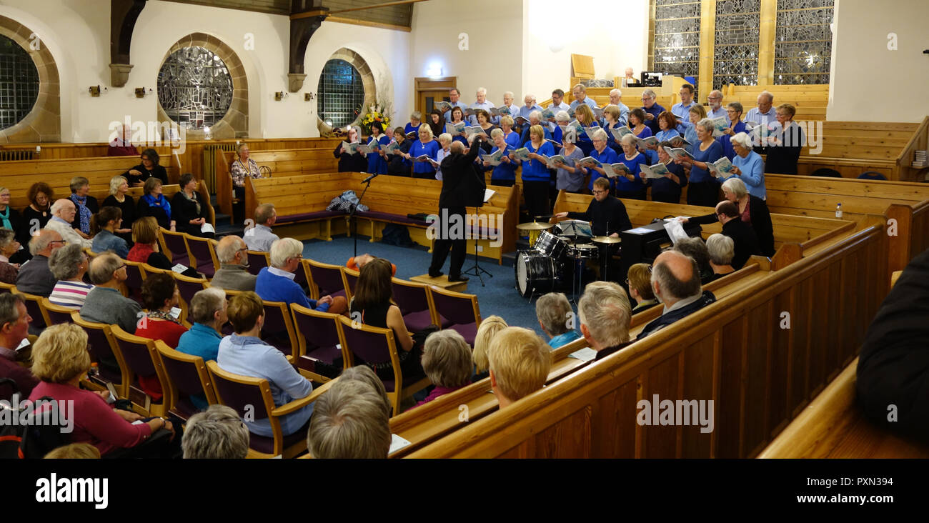 Concerto della corale di Dunbar Foto Stock