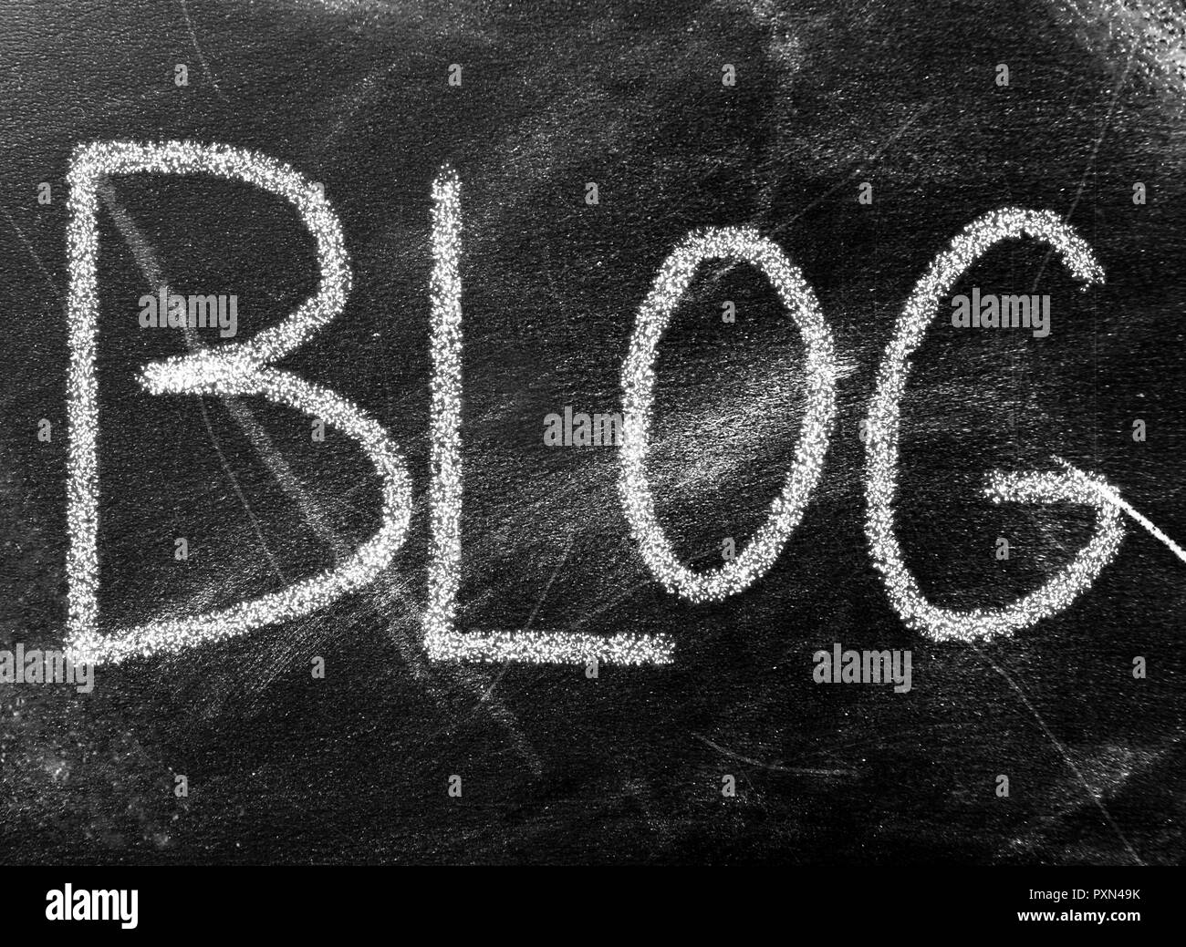 Blog sulla parola chanboard Foto Stock