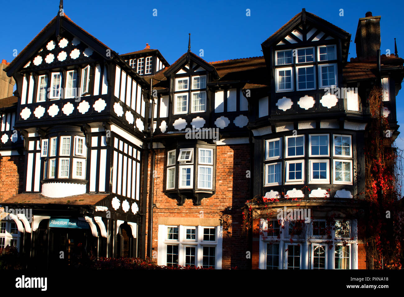 Alvaston Hall a Nantwich, Cheshire, Regno Unito è una casa di campagna trasformata in un hotel nel 1964 Foto Stock