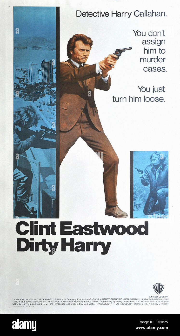 Dirty Harry - originale poster del filmato Foto Stock