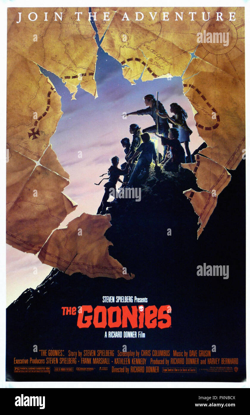 Maglietta I Goonies Licenza Ufficiale | Teschio Calavera, Nera, 100% Cotone, Taglio Uomo
