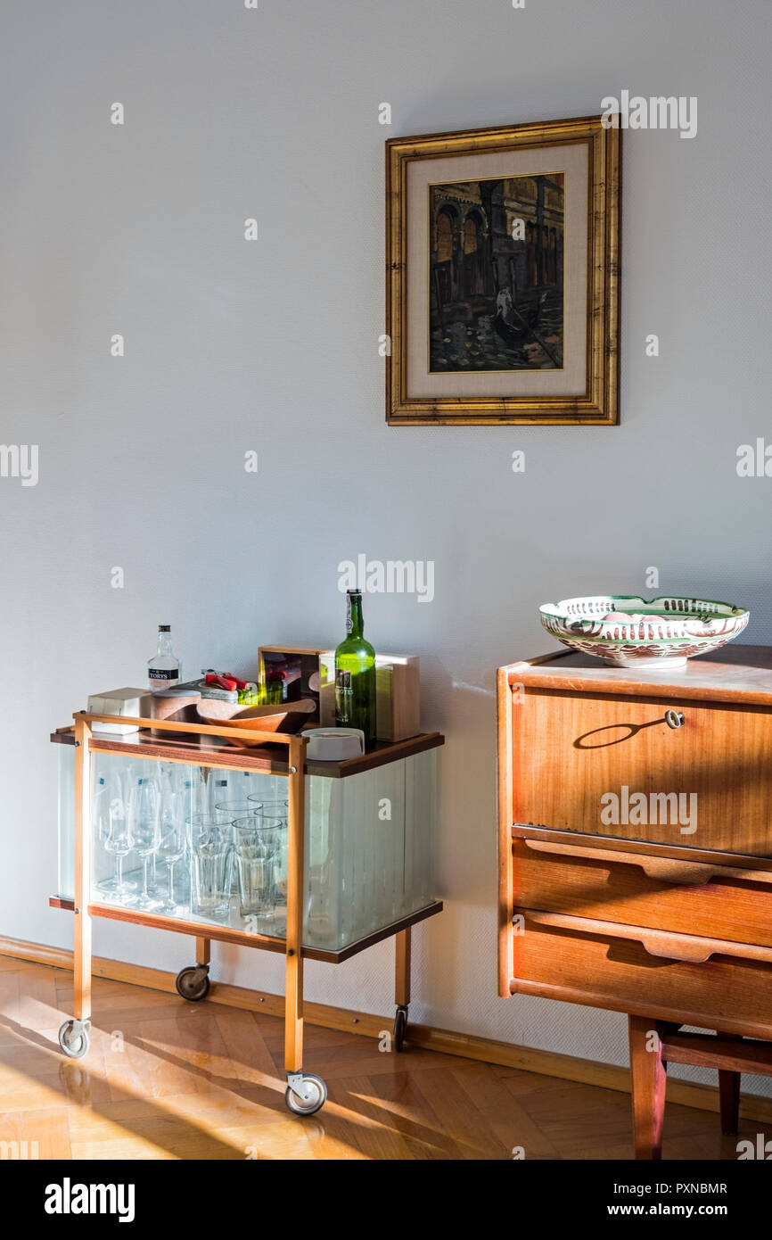 A metà secolo interno Foto Stock