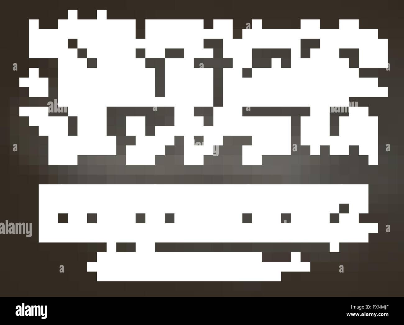 Si torna a scuola di chalk testo sulla lavagna con la scuola doodle elementi e chalk alfabeto, numeri e segni di punteggiatura. Illustrazione Vettoriale