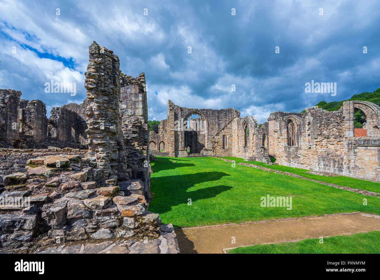 Finchale Priory, Durham, England, Regno Unito, Europa Foto Stock