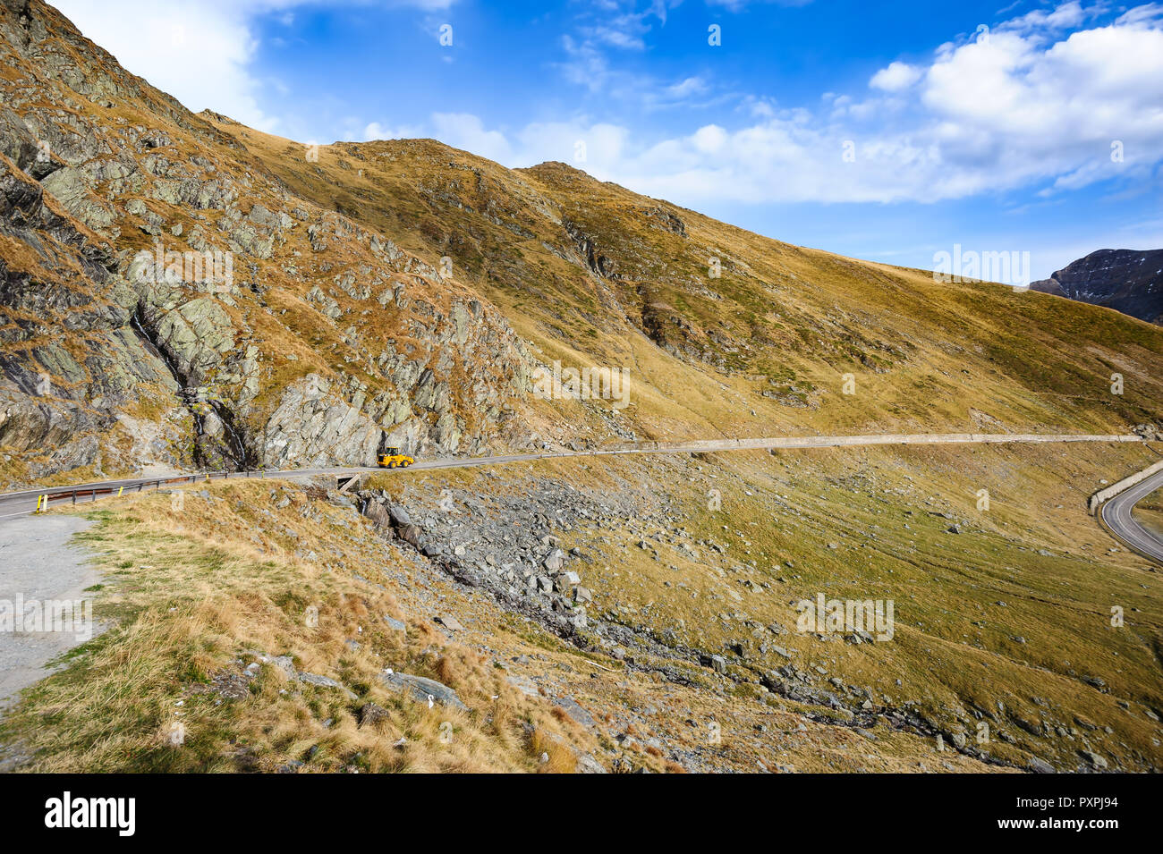 Transfagarasan strada di montagna Foto Stock