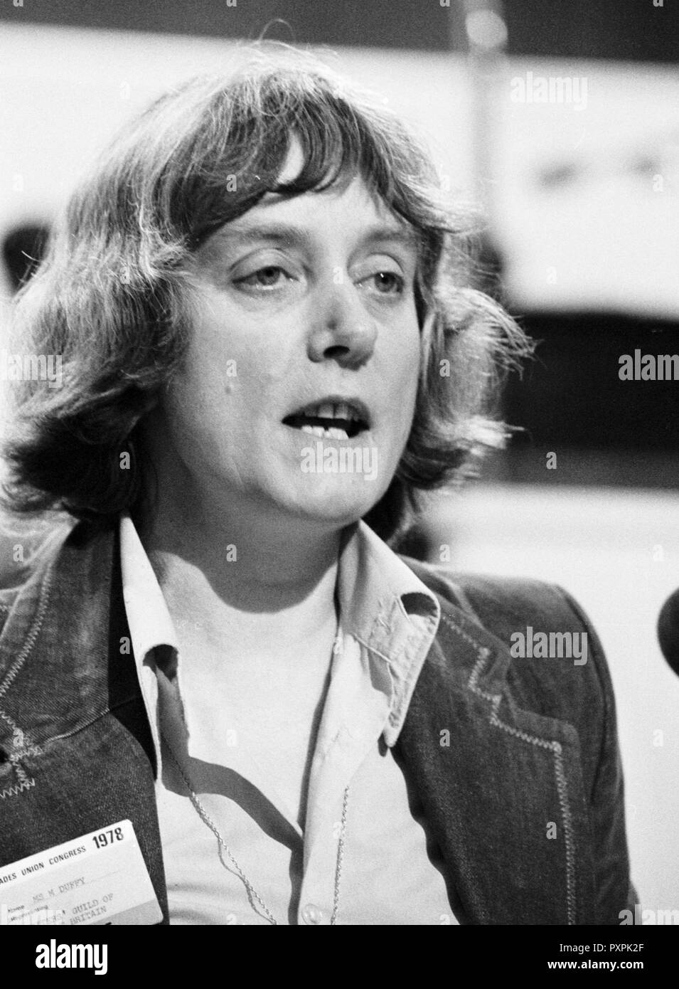 Maureen Duffy, scrittori' Guild di Gran Bretagna. Foto Stock