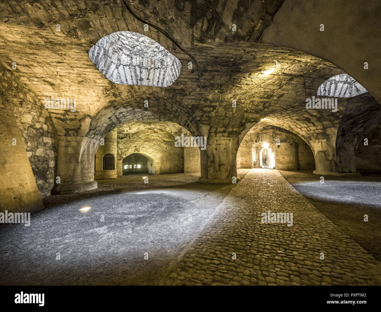 Munot fortificazione, Schaffhausen, Svizzera, Europa. Foto Stock