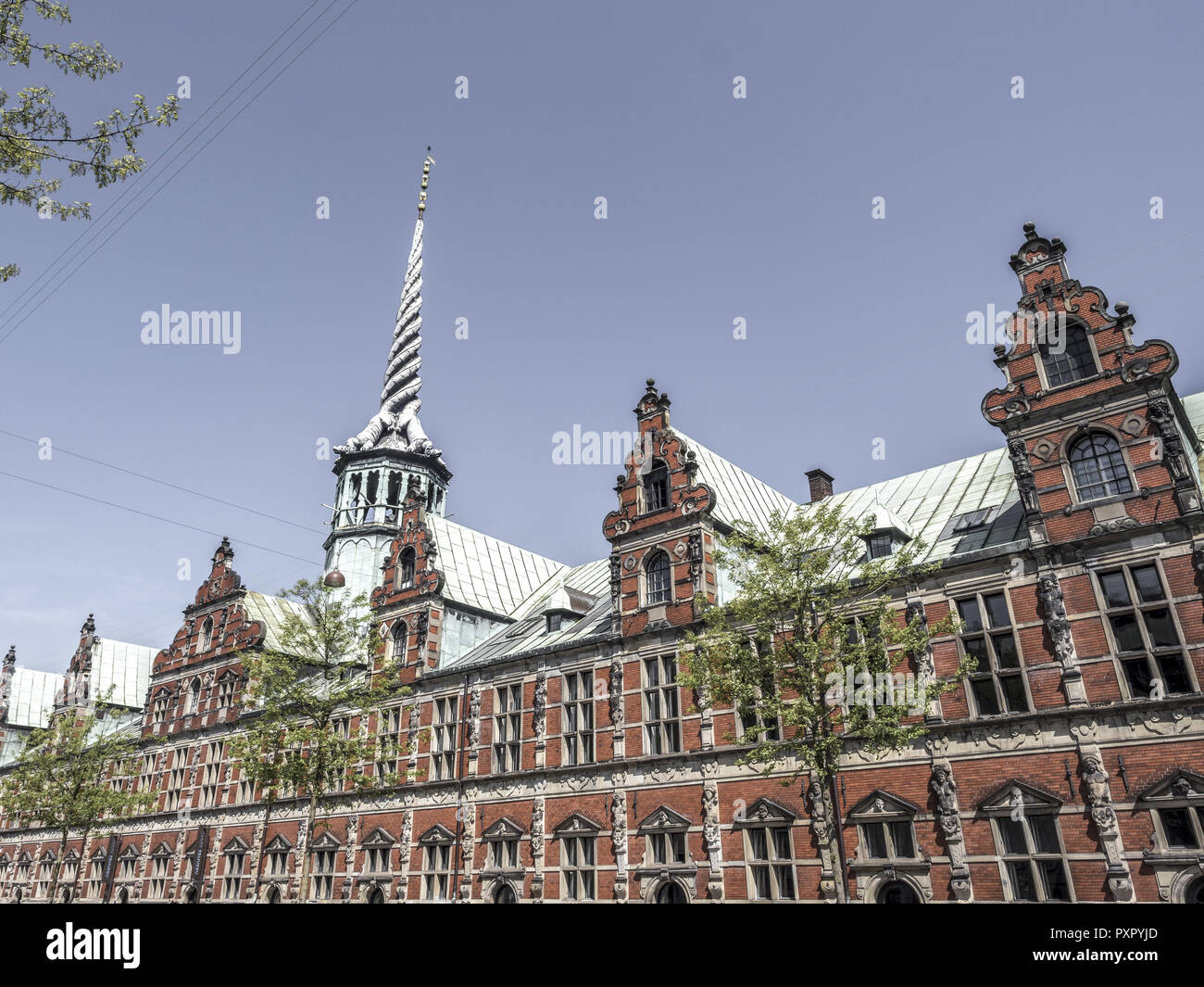 Storico edificio dello Stock Exchange, Copenhagen, Danimarca, in Scandinavia, Europa Foto Stock