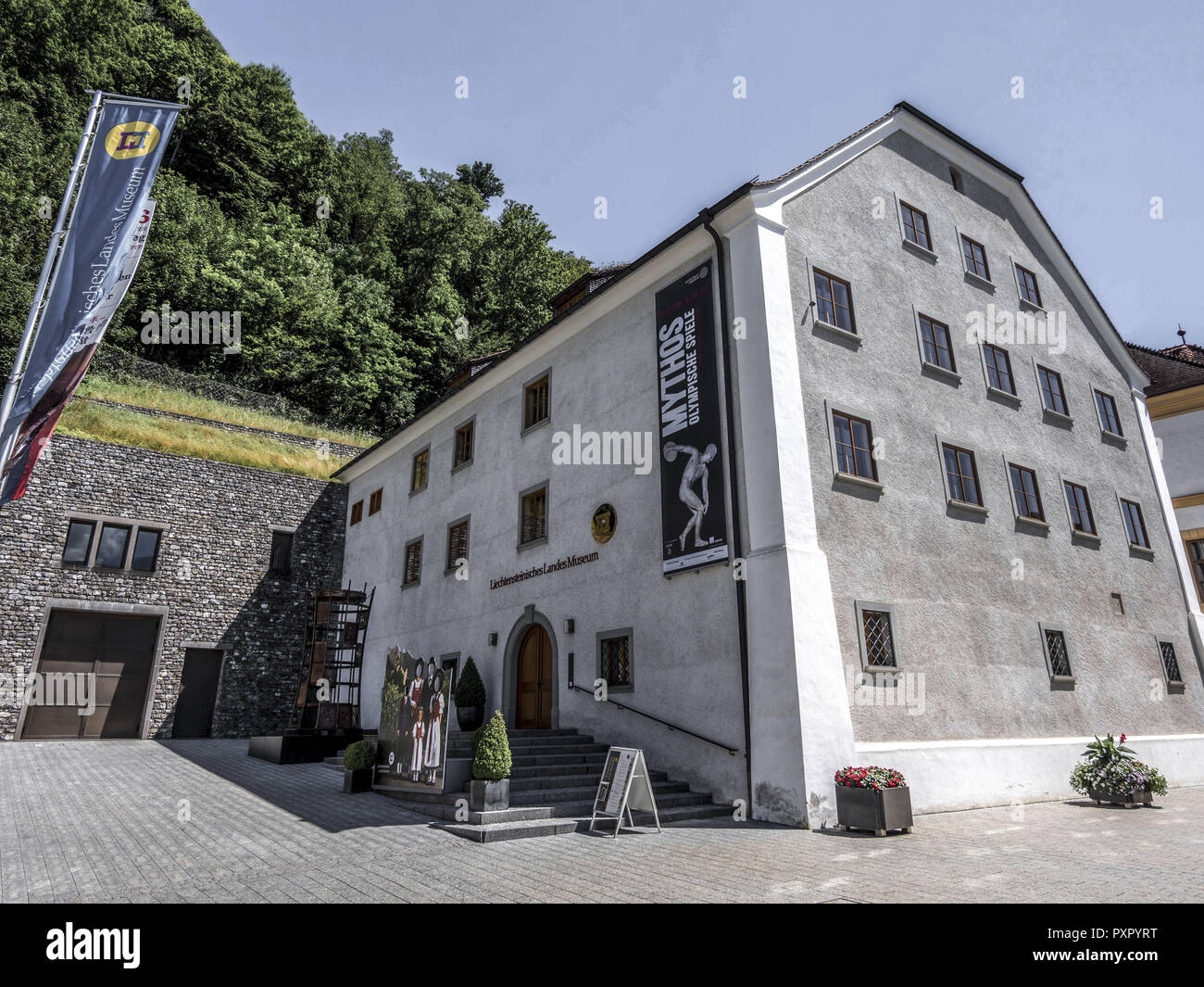 Museo Nazionale di Vaduz, Principato del Liechtenstein Foto Stock