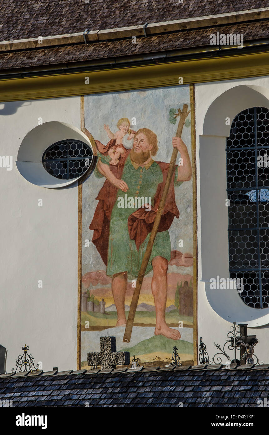 Brandenberg è un comune in stato austriaco del Tirolo nel distretto di Kufstein. Esso consiste di Brandenberg Village e il Aschau località Foto Stock