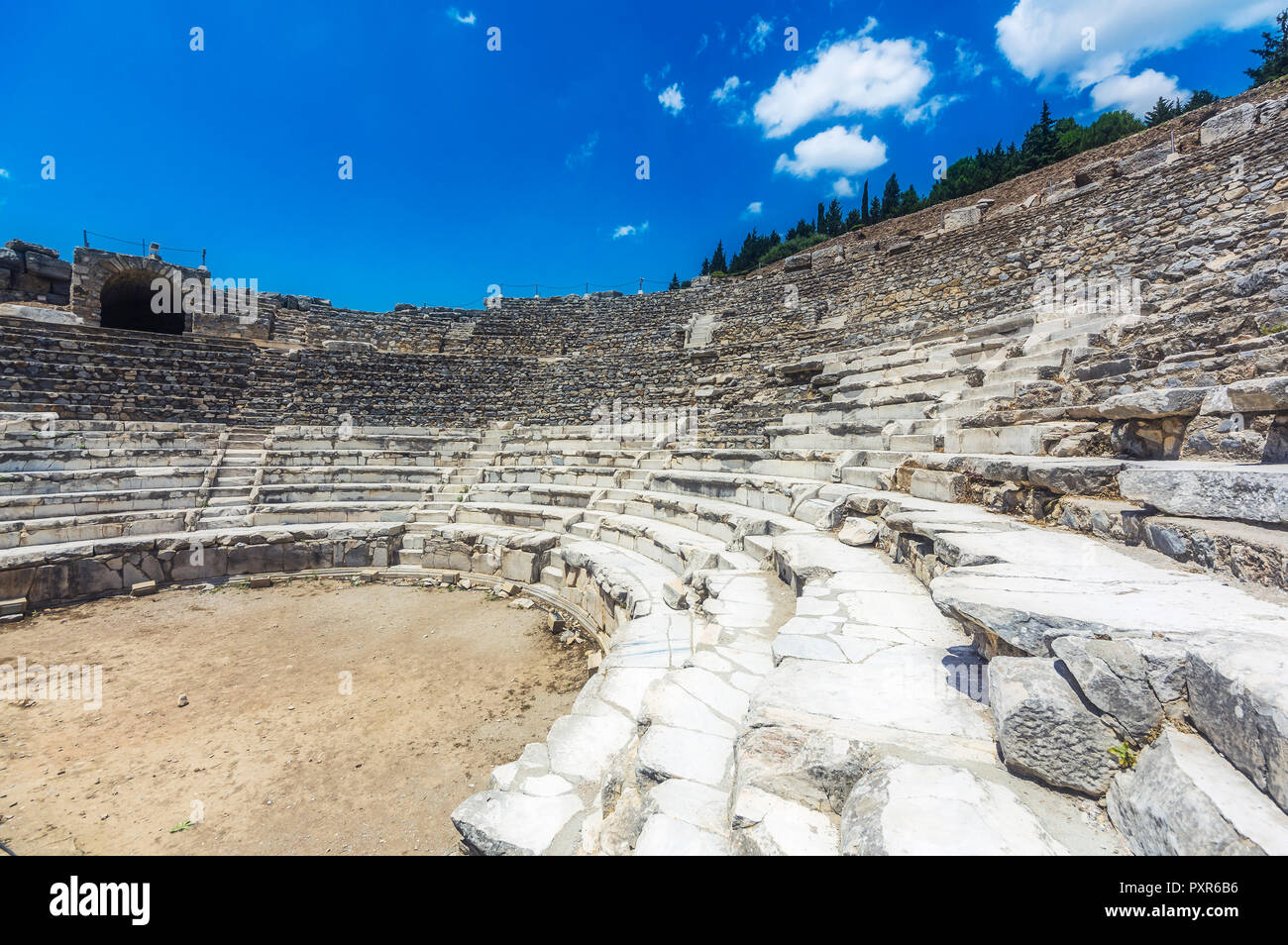 La Turchia, Kusadasi, Ephesos, anfiteatro Foto Stock