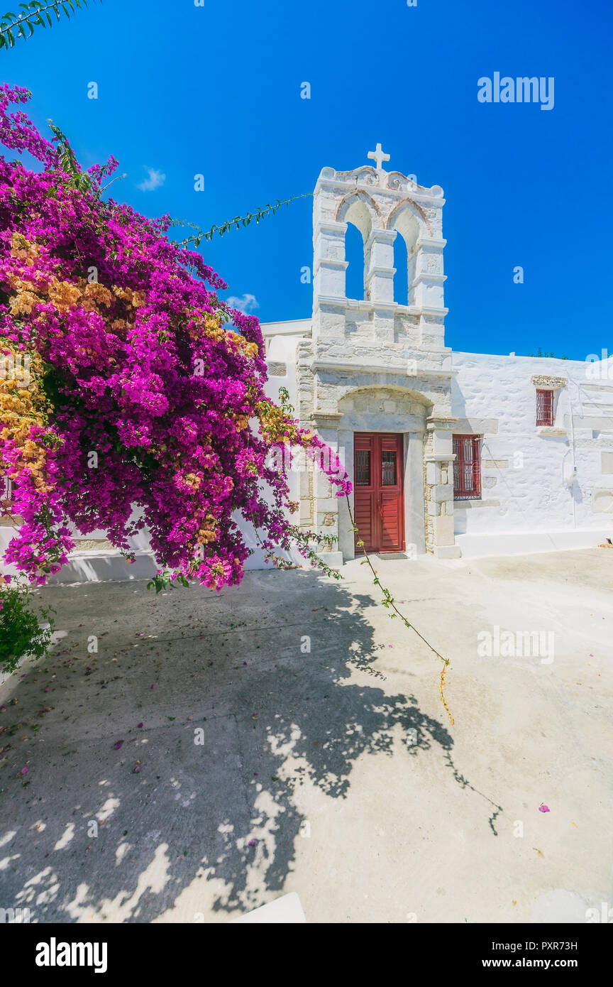 Grecia AMORGOS, Katapola, chiesa Foto Stock