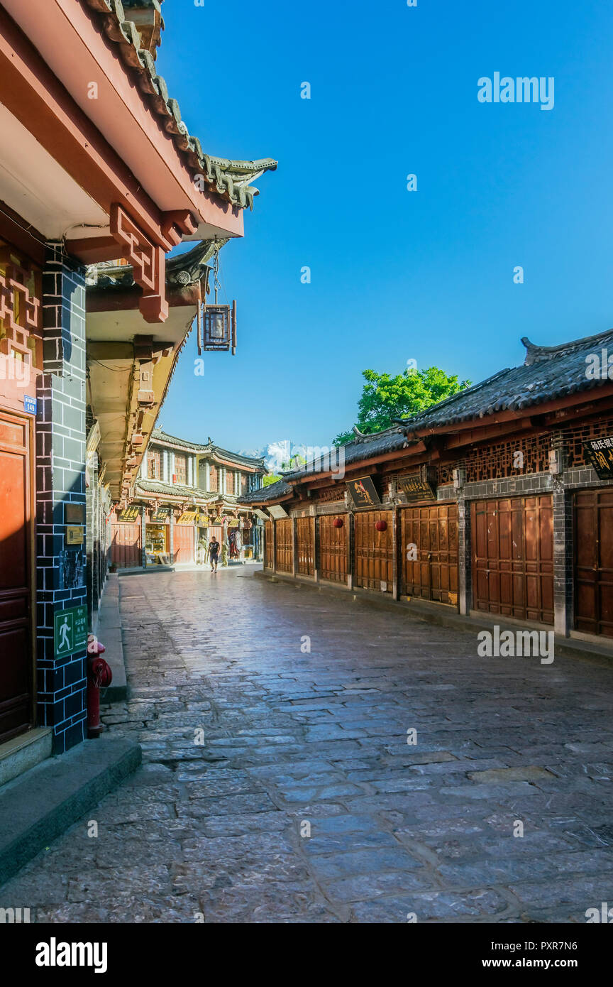 Cina Yunnan, Lijiang, old town Foto Stock