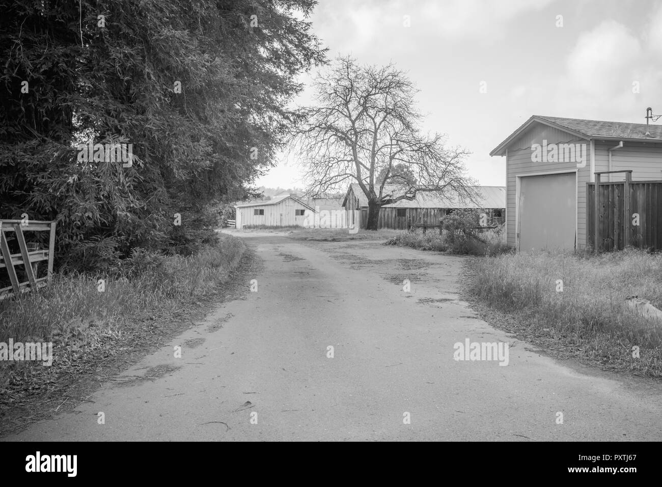 Una vista di american del quartiere farm Foto Stock