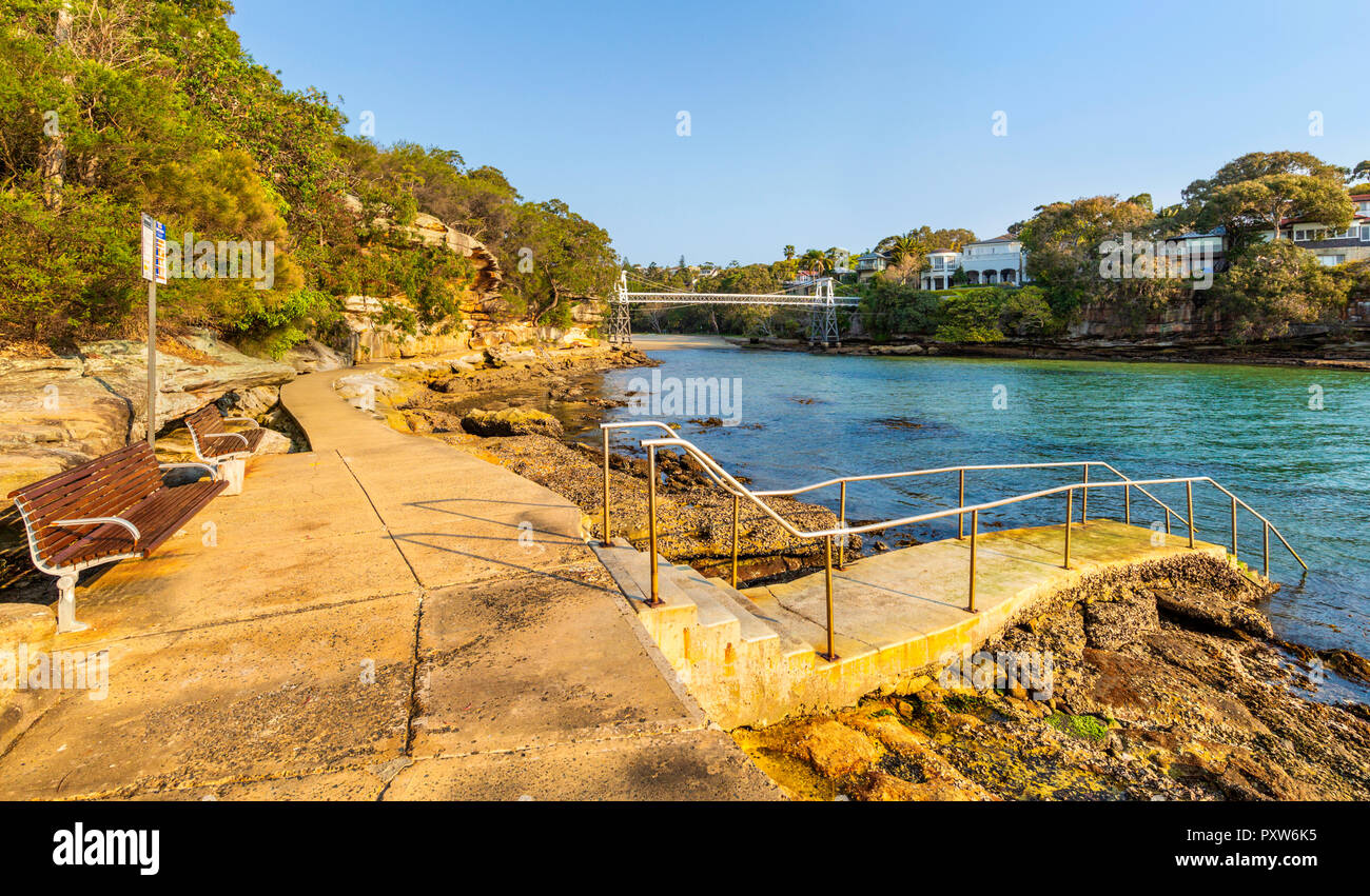 Prezzemolo Bay riserva nella Vaucluse. Sydney, Nuovo Galles del Sud, Australia. Foto Stock